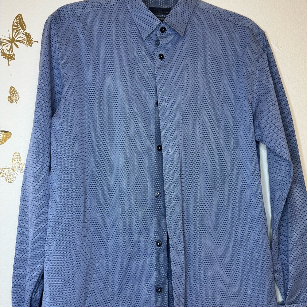 Zara Blue Casual Button Down Shirt